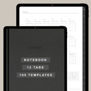 TheEasyTemplate - Digital Notebook, Digital Planner, Printables