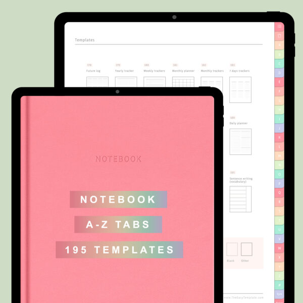 PDF 30 Pastel Rainbow Digital Note Taking Templates GoodNotes Size Students College Notebook Paper