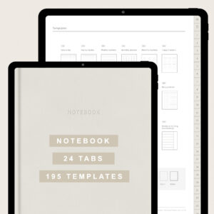 TheEasyTemplate - Digital Notebook, Digital Planner, Printables