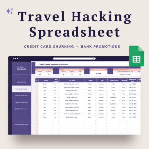 Travel Hacking Spreadsheet - The Easy Template