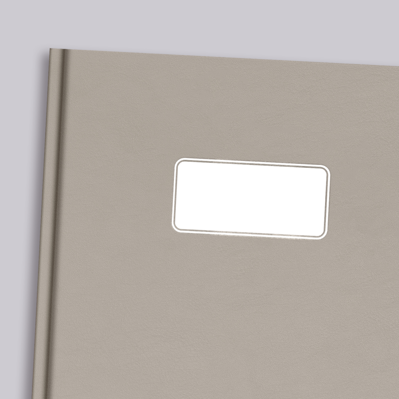 Our Neutral Digital Planner Cover has a realistic feel with textured and white sticker on it for you to write your own label