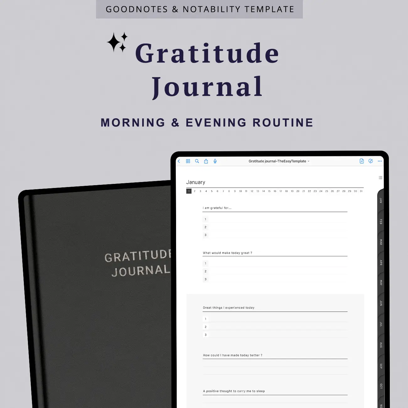 Daily Gratitude Journal for Women - 6 Months Positivity and